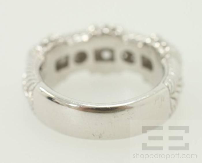 Judith Ripka Sterling Silver Diamonique Ring Size 6  
