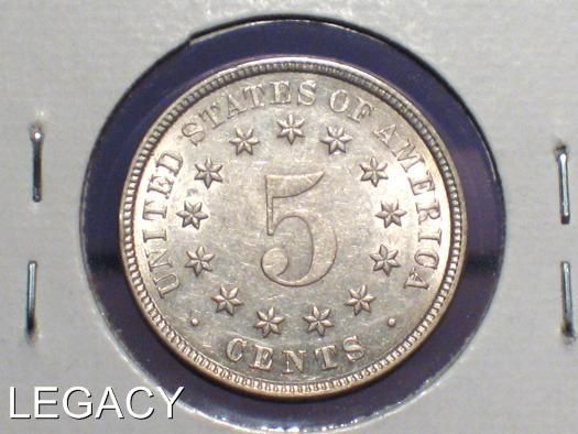 1883 P SHIELD NICKEL BETTER DATE NO RAYS (GGS+  