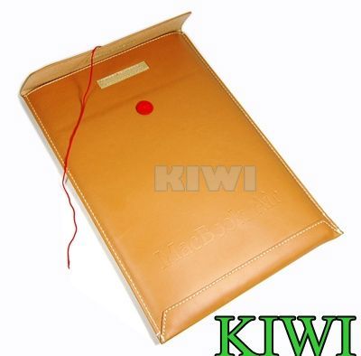 Brown PU Leather Envelope Bag/Sleeve/Case for NEW macbook AIR 13.3 13 