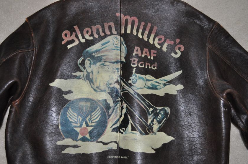 AVIREX Leather Jacket Type A 2/Glenn Millers AAF Band  