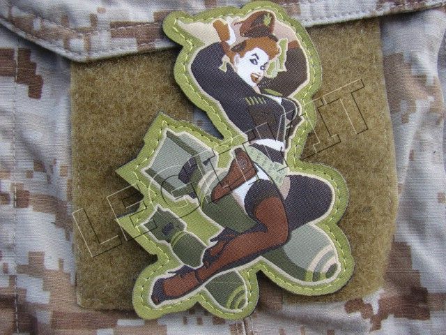 WWII BOMBER GIRL PINUP MORALE PATCH USAF AIR FORCE B17 B29 PILOT 