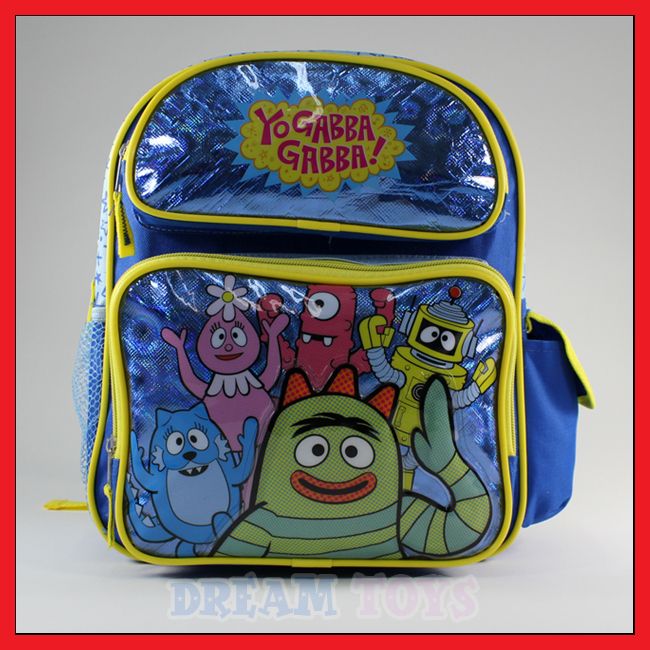 12 Yo Gabba Gabba Blue Toddler Backpack Bag   Brobee  