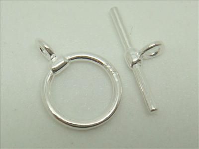 925 Sterling Silver Toggle Clasp Jewelry making findings SMG1  