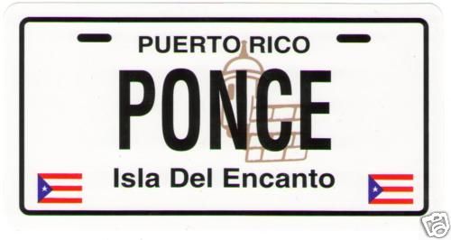 PUERTO RICO PONCE CAR STICKER, DECAL  