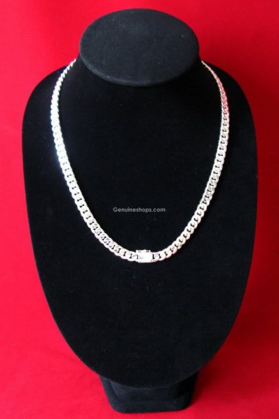 24 925 STERLING SILVER MENS CHAIN NECKLACE HEAVY&THICK  