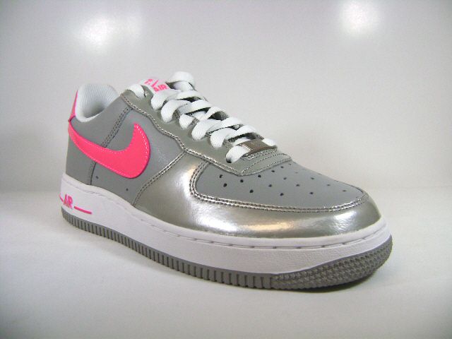 315115 009 New Nike WMNS Air Force 1 Med grey/pink US  