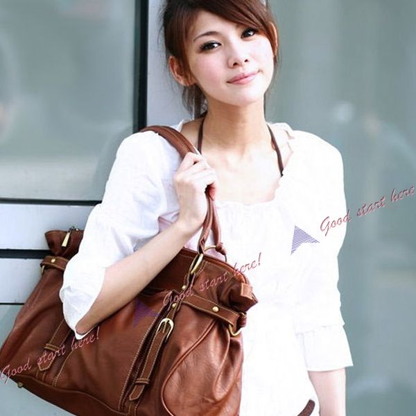 New Fashion Faux Leather Tote Shoulder Bags Handbag For Women  