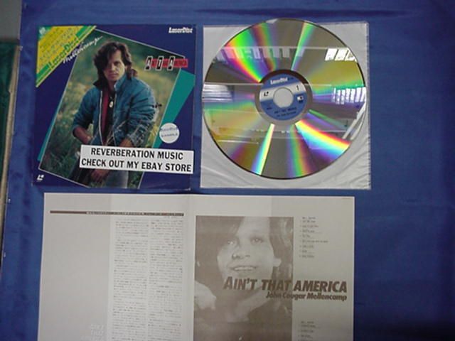 JOHN COUGAR MELLENCAMP Aint That America 84 Laserdisc  