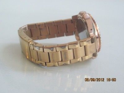   2811 Womens Riley Rose Goldtone Plated Stainless Steel Crystal Watch