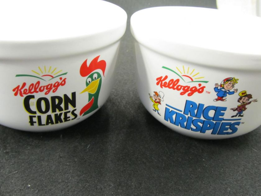 Set of 4 Kelloggs Cereal Bowls by Houston Harvest  